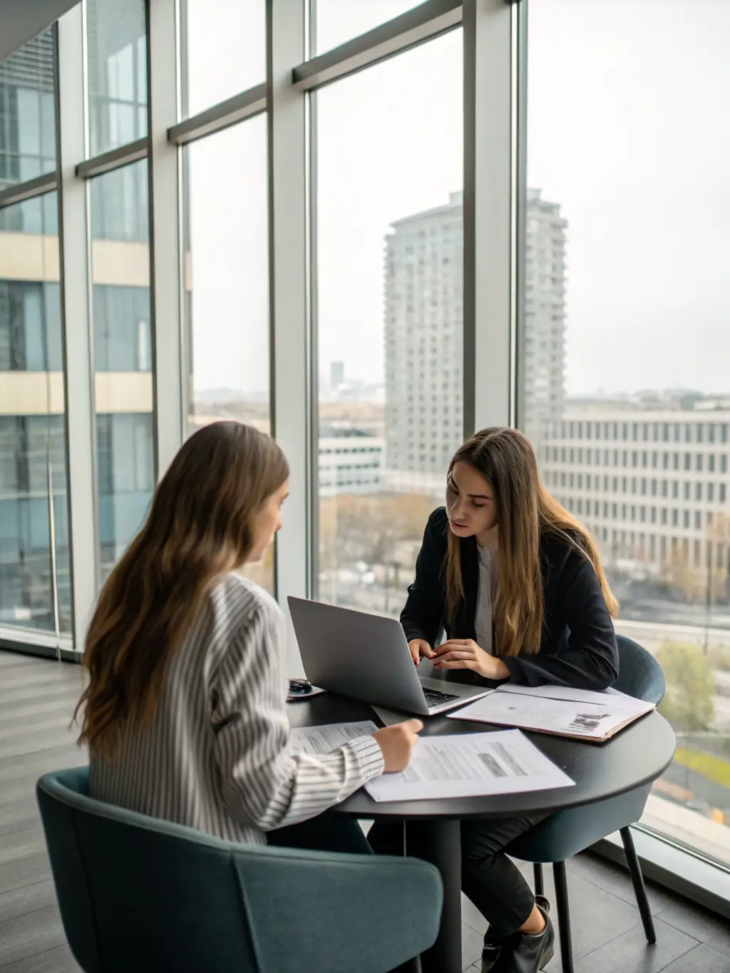 A consultant presenting a detailed market analysis report to a client, highlighting key insights and opportunities for growth.